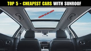 Top 5 CHEAPEST Car With SUNROOF in India 2024  Most Affordable Cars With Sunroof in India [upl. by Victoria570]