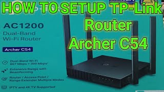 How To Setup TP link l AC1200 l Archer C54 Dual Band WiFi Router Unboxing in Bangla [upl. by Adiaz]