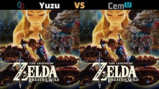 Yuzu 60FPS mod vs cemu  The legend of Zelda breath of the wild RTX 3060ti core i5 9400F [upl. by Jehial741]