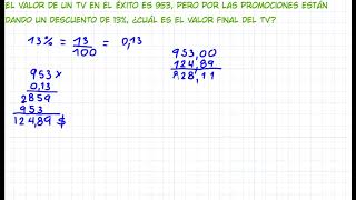 Aplicación de Porcentajes [upl. by Cheatham]