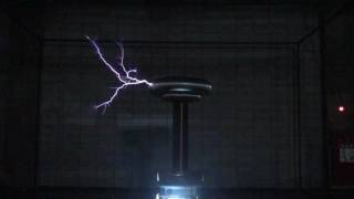 44kW SGTCSpark Gap Tesla Coil Intermittent Operation [upl. by Ettelrahc]