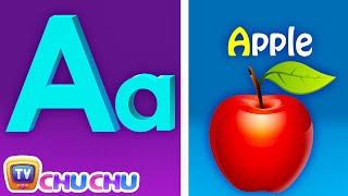 Phonics Song with TWO Words  A For Apple  ABC Alphabet Songs with Sounds for Children [upl. by Anead49]