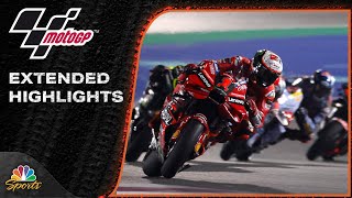 MotoGP EXTENDED HIGHLIGHTS Qatar Grand Prix  111923  Motorsports on NBC [upl. by Drusus]