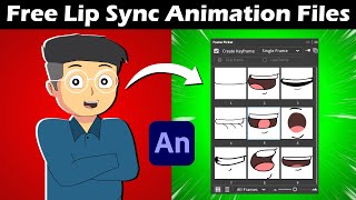 how to make lip sync tutorial  how to make animation video Part 2  Adobe Animate cc  Pc Animation [upl. by Kacerek21]