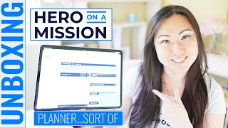 UNBOXING Hero On A Mission Planner  Not really a digital planner or an app [upl. by Cleodel525]