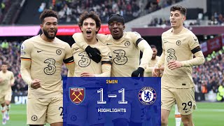 West Ham v Chelsea 11  Highlights  Premier League [upl. by Onirotciv767]