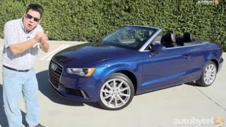 2015 Audi A3 Cabriolet Convertible Test Drive Video Review [upl. by Zenger]