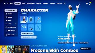 Frozone Skin Combos Fortnite Battle Royale [upl. by Darrow]