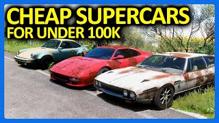 Forza Horizon 5  Best Cheap Supercar Challenge FH5 Supercar Under 100K [upl. by Naimad762]