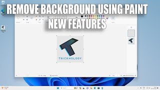 How To Remove Background From image Using New Paint App in Windows 11 [upl. by Pisano870]