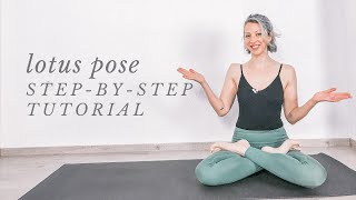 HOW TO DO PADMASANA  full lotus pose for beginners [upl. by Winifield]