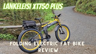 Lankeleisi XT750 Plus 1000watt Folding Electric Fat Bike Review [upl. by Amadis]