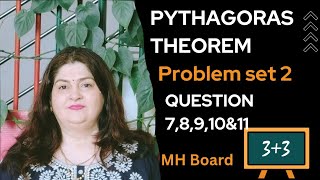 class 10Pythagoras Theoremproblem set 2q7 to 11IMP questions of Pythagoras Theorem 🔥 [upl. by Kissee]