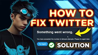 How to Fix Twitter Exceeded Number of Attempt Log in Tagalog  Something Went Wrong FIXED [upl. by Hyacintha49]