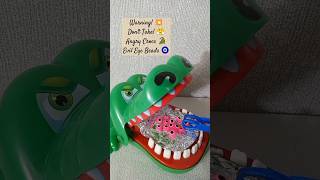 Crocodile Dentist Biting Challenge shorts asmr crocodilegaming trending funnyvideo funtoys [upl. by Rammus]