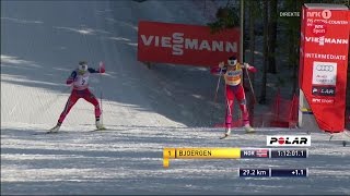 Oslo 2015 30 km finish  Bjørgen Johaug Jacobsen [upl. by Pauletta169]