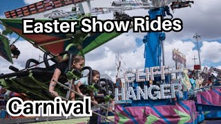 Carnival  Easter Show rides at Sydney Royal Easter Show 2024 [upl. by Vihs]