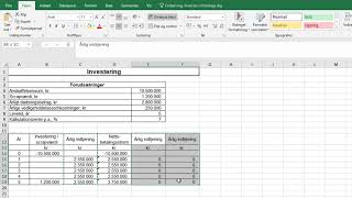 Beregning af en investerings kapitalværdi [upl. by Erdnassac194]