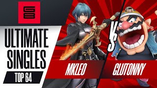 MKLeo vs Glutonny  Top 64 Ultimate Singles  Genesis 8  Byleth vs Wario [upl. by Burdelle]