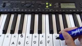 How To Label Keys On A PianoKeyboard [upl. by Ekenna]