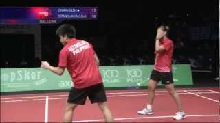 Round 1  XD  Chan PSGoh LY MAS vs R EstanislaoM Alcala PHI  Axiata Cup 2013 [upl. by Chae]