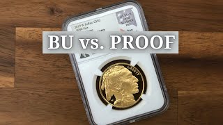 American Gold Buffalo  BU vs Proof Comparison [upl. by Nelluc900]