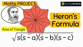 Herons Formula Working Model Activity Project TLM [upl. by Davidde]