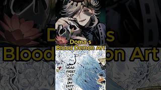 Doma‘s Blood demon Art explained demonslayer kimetsunoyaiba shorts [upl. by Hayyikaz]