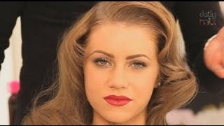 1940s HOLLYWOOD GLAMOUR WAVE HAIRSTYLE [upl. by Akenehs]