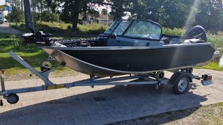 Premiärturen med Vboat46 Fish Volzhanka Mercury 60hk [upl. by Rockwell]