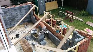 Single Storey Extension 7 x 35 metres time lapse foundation up [upl. by Jimmie]