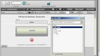 FileMaker Simple Serial Number Generator [upl. by Rilda]