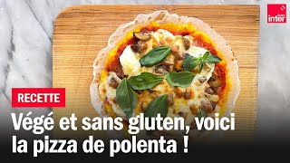 Pizza de polenta végé et sans gluten  Les recettes de FrançoisRégis Gaudry [upl. by Charley482]