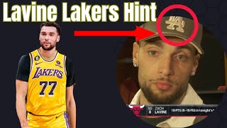 Zach Lavine Hints At Lakers Trade [upl. by Lerad840]