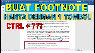 Cara Cepat Membuat Footnote dan Endnote di Microsoft Word [upl. by Mamie401]