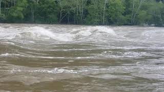 New River Sandstone Falls in WV Flooding June 2020 [upl. by Stoffel]