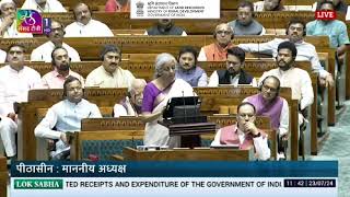 Smt Nirmala Sitharaman presented the regulation on Stamp duty rates [upl. by Ynaffit]