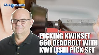 Lishi KW1 Lock Pick  Open Kwikset 660 Deadbolt [upl. by Enirehtacyram437]