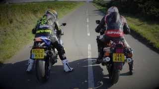 BMW HP4 v Yamaha RD500  30 Years of Progression [upl. by Bertold]