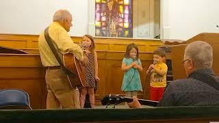 September 29 2024  Bellamy Darlie amp Davie Singing At Church [upl. by Linis]