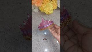 How to Make Birthday Crown 👑  DIY Birthday Crown At Home fashion trending youtubeshorts shorts [upl. by Glasgo768]