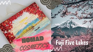 RödBlå Look med nomadcosmetics Fuji five lakes paletten [upl. by Batish]