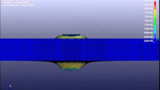 Finite element analysis deformable projectile penetration in armor plate LS DYNA [upl. by Yecnay]