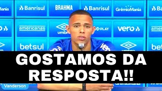 VANDERSON E SEU FUTURO TRETAS COM FLAMENGO E GRÊMIO NO BRASILEIRÃO  COLETIVA 2209 [upl. by Esina323]