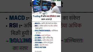 Trading Me Indicator Ka Use Kaise trading indicators stockmarket education shortvideo reels [upl. by Adekam891]