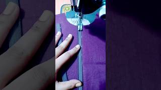 How to attach simple zip on kurti  kameez ll simple zip lagane ka tarika shortsshortfeed [upl. by Venita317]