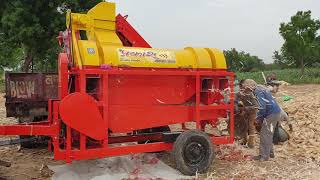 PRAKASH MAIZE SHELLER DEHUSKER THRESHER  EASY FEED CALL 9897591801 9368153160 [upl. by Laband]