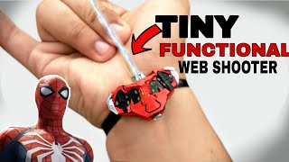 How to make a TINY FUNCTIONAL SPIDERMAN PS4 WEB SHOOTER EASY [upl. by Chamkis655]