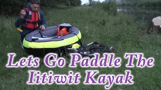 Test of ITIWIT 1 man inflatable kayak [upl. by Itnava]