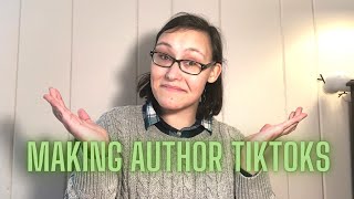 TikTok Tips for Authors making author tiktoks amp writing experiments [upl. by Akir957]